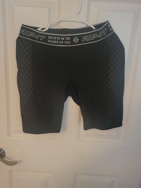 RIP-IT Black Sliding Shorts Softball LARGE EUC